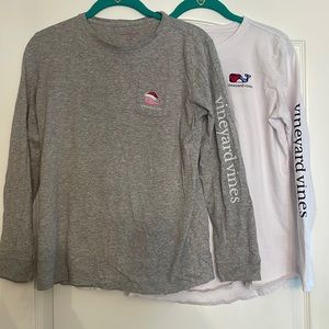Vineyard vines long sleeve Ts- 2 pack
